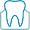 Tooth in the gums icon