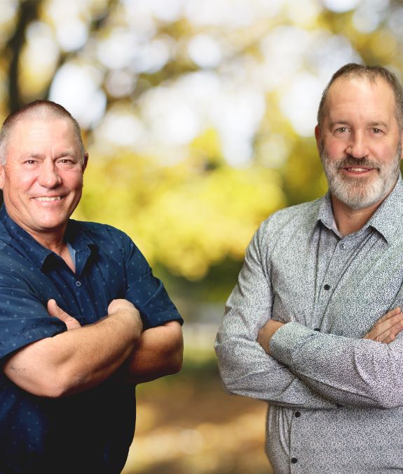 Grantsville Utah dentists Doctor Brian Frandsen and Doctor Benjamin Cluff smiling