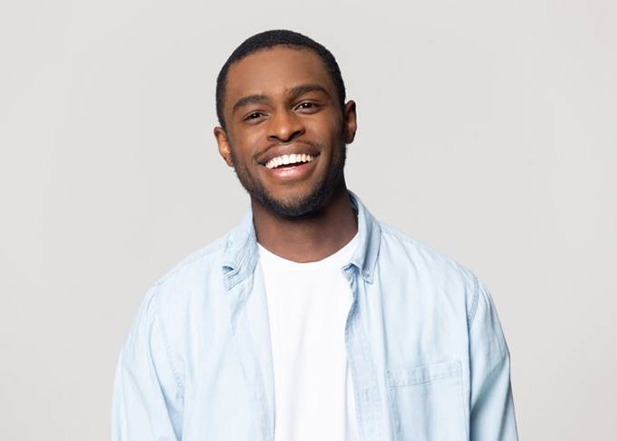 Patient in Grantsville smiling with veneers